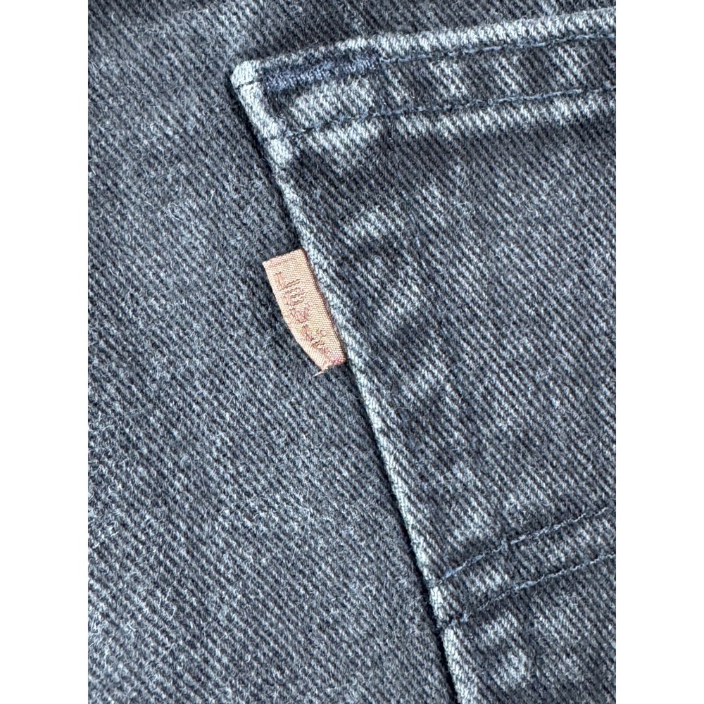Vintage Levis 545 Loose Fit Jeans Black Mens 40x34 Brown Tab Denim Y2K - Picture 7 of 13